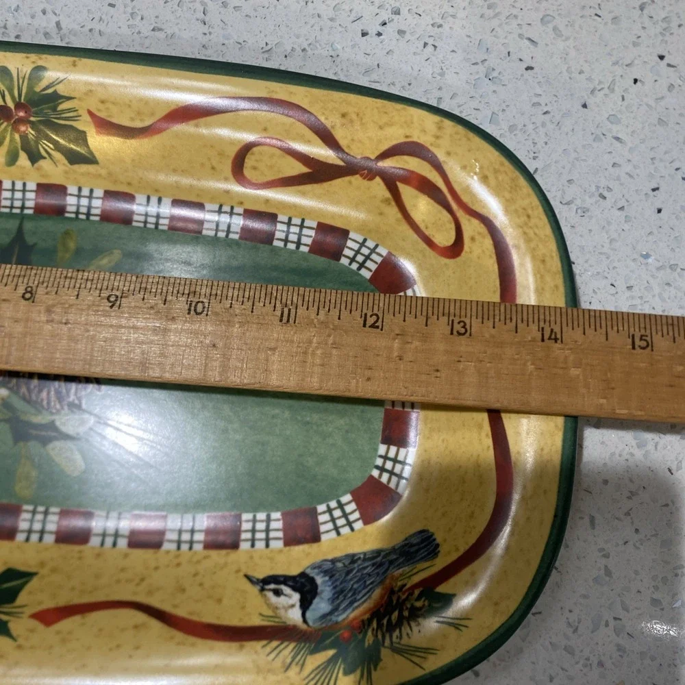 LENOX WINTER GREETINGS HORS D'OEUVRE‎ TRAY - 14 3/8